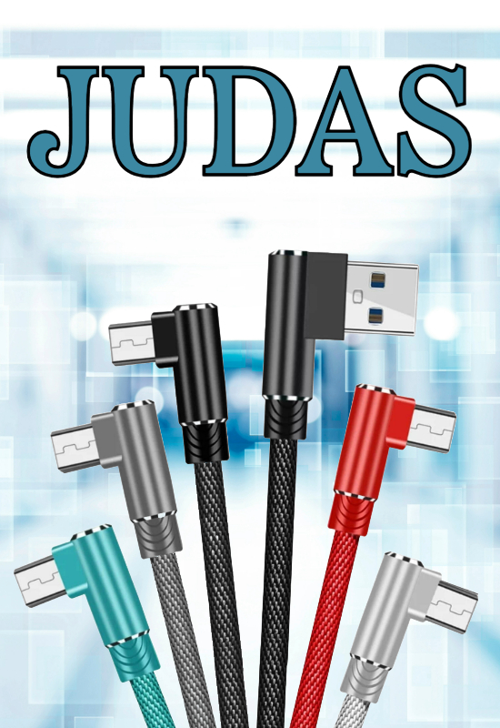 Judas J11 90 Derece 2.4A Şarj ve Data Kablosu -1mt